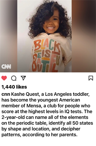 little girl with sweatshirt that reads "Black is Beautiful"